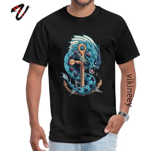 Dragon Monster Designers Tshirts Autumn Clothing Shirt O-Neck Adult Top T-shirts European Plus Size Casual Loose Tees