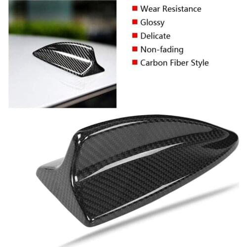 For 3 Series E90 E92 X1 X5 X3 X6 Car Antenna Shark Fin Cover Trim Carbon Fiber Style ABS Accessories
