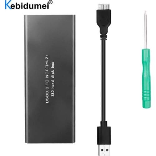 NGFF M.2 to USB 3.0 5Gbps SSD Enclosure Adapter Storage Case with UASP Applicable to 2230 / 2242 / 2260 / 2280 mm
