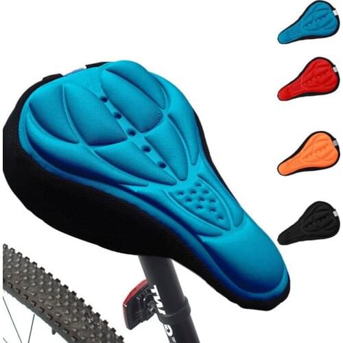 Mountain Bike Saddle Pad 3D Soft Bicycle Saddle Breathable Cushion Cover Comfort Road Bike Seat Mat Cover Cycling Accessories