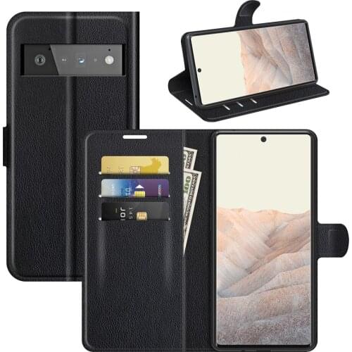 Leather Case for Pixel 6 PU Leather Wallet Stand Flip Cover for Google Pixel 6 Pro