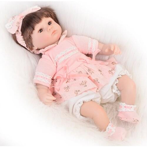 Bebe reborn Doll 42CM Baby Reborn silicone Dolls Toys For Girls Lifelike Toddler boneca reborn child Birthday Present