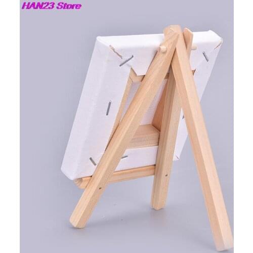 Mini Painting Stretched Canvases on Wooden Frames 10cm x 10cm for Childrens