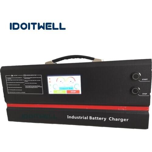 Multifunctional Intelligent adjustable 24V batteries charger 24V 100A Automatic battery charger for 24 VOLT with touch screen