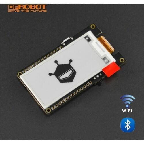 DFRobot 2.13” inch e-ink Display Module ESP32 with WiFi Bluetooth support Alibaba Cloud IoT platform for Price Tag Name Badge