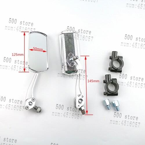 8mm 10mm Motorcycle Rearview Mirrors Universal for Honda Kawasaki Yamaha Suzuki Motorcycle silver