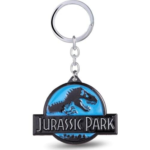 MS JEWELS Jurassic Park dinosaur Keychain Metal Key Rings For Gift Chaveiro Key chain Jewelry