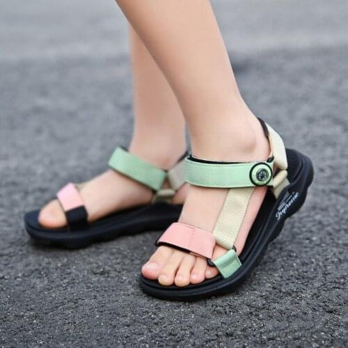 Summer New Childrens Sandals Student Casual Boys' Beach Shoes Middle School Girls' Princess Sandals