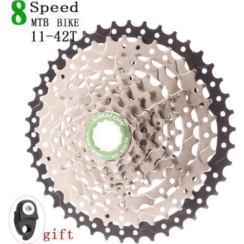 NEW SMLLOW MTB Bicycle cassette 8 speed flywheel for shinamo sunrace XT SLX sram gx 11-42T BIKE PART
