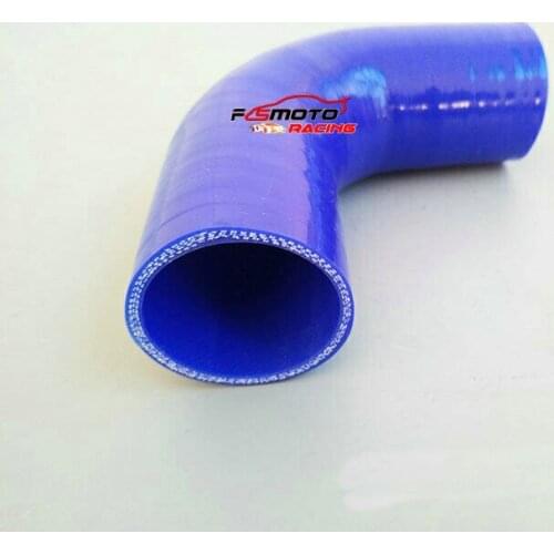 ID:3''inch 76mm 90 Degree Elbow Hose Silicone Connector Joiner Turbo Hose Pipe Blue