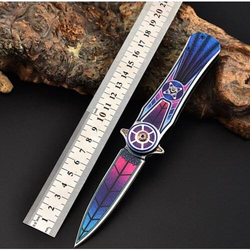 3D-15.5CM Folding Knife 57HRC Mini Outdoor Portable Knife 440EDC Utility Knife CN(Origin)
