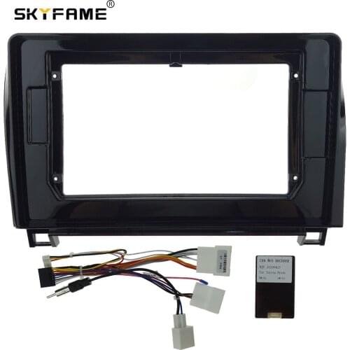 SKYFAME Car Fascia Frame Cable Canbus For TOYOTA Sequoia/Smooth/Tundra 2007-2013 Audio Dash Panel Frame Fascia