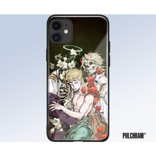 Giorno Giovanna Vento Aureo glass phone case for iPhone 6s 7 8 x xr xs 11 pro max Samsung S note 8 9 10 20 Plus cover shell