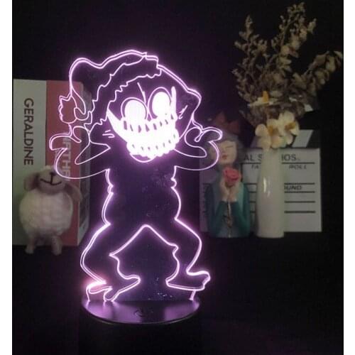 Friday Night Funkin Night Light LED Anime RGB Color 3D Lava Lamp Changing Nightlight Bluetooth Speaker Kids Fans Birthday Gift