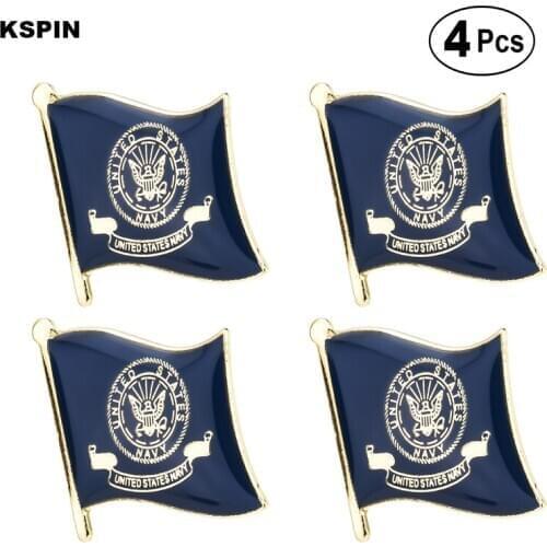 Navy Brooches Lapel Pin Flag badge Brooch Pins Badges 4pcs