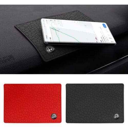 1Pcs Car Anti-slip Mat Accessorries Silica Gel For Honda Civci RR SI Typer Types Pilot City CRV CRZ Dohc XRV Insight Inspire