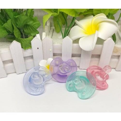 Newborn Baby Dental Care Pacifier Sleeping Baby Silicone Thumb Play Mouth Notched Pacifier Dummy Nipple Pacifier 1pc