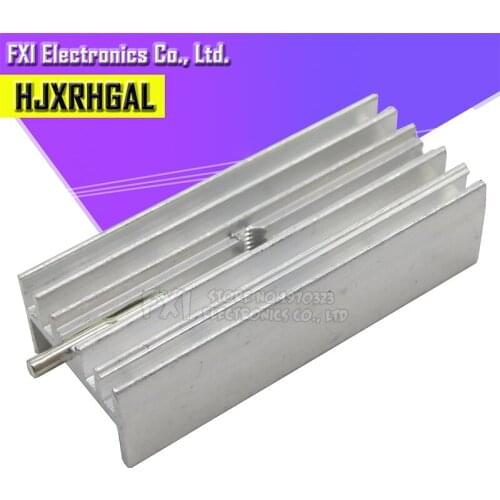 10Pcs 15*10*35mm Aluminum Heatsink Radiator With TO-220 Transistor Needle hjxrhgal For Transistors TO220 white