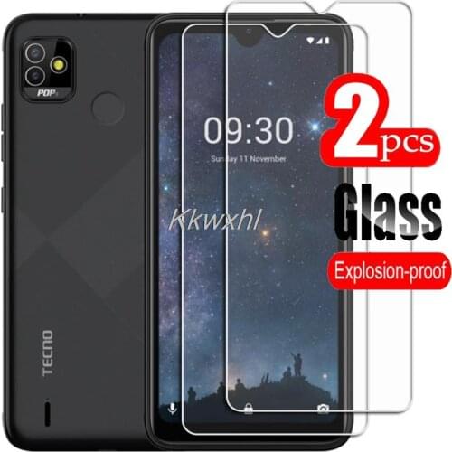 2PCS FOR Tecno POP 5 Smartphone High HD Tempered Glass Protective On POP5 BD2 Phone Screen Protector Film