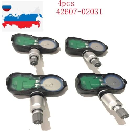 4PCS 42607-02031 4260702030 Tire Pressure sensor 4260730070 For TOYOTA Avensis Auris RAV4 Yaris Verso PMV-C210 42607-02030