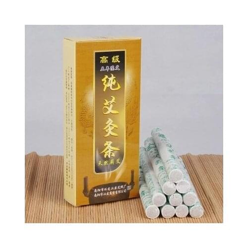 Five Years Old Moxa Roll Moxa tube acupuncture massage for slimming & beauty stick pure Moxa Moxibustion 18x200mm 10pcs / box