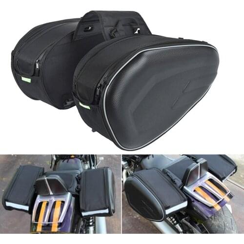 Free Shipping 58L Black Dual Sport Motorcycle Saddlebag travel bag multi-function helmet motorcycle package waterproof cover bag