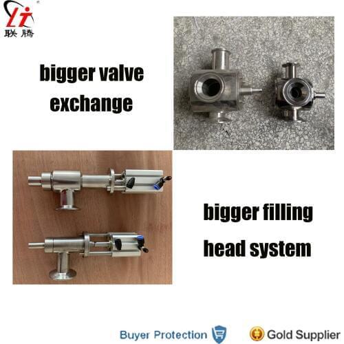 Bigger Filling Head System Exchange Bigger Rotating Valve Exchange