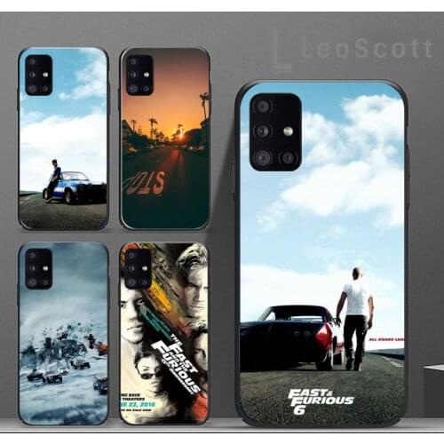 Fast And Furious Moive 7 Phone Case For Samsung A32 A51 A52 A71 A50 A12 A21S S10 S20 S21 Plus Fe Ultra