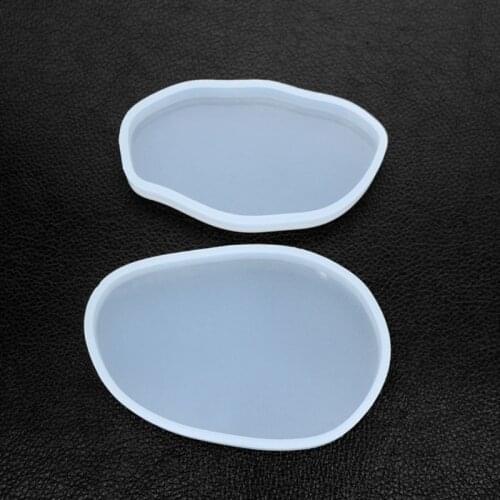 DIY Crystal Epoxy Resin Irregular Ellipse Coaster Mold Dried Flower Resin Decorative DIY Hand Crafts