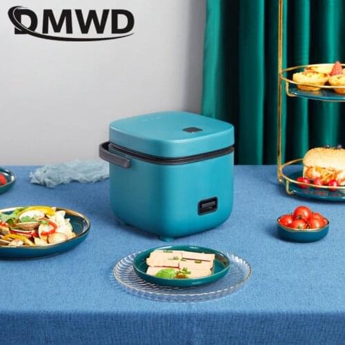 Electric Mini Rice cooker 1.2L Non-stick Liner Fast heating Energy Saving soup stew pot noodles boiler Food steamer 1-3 person