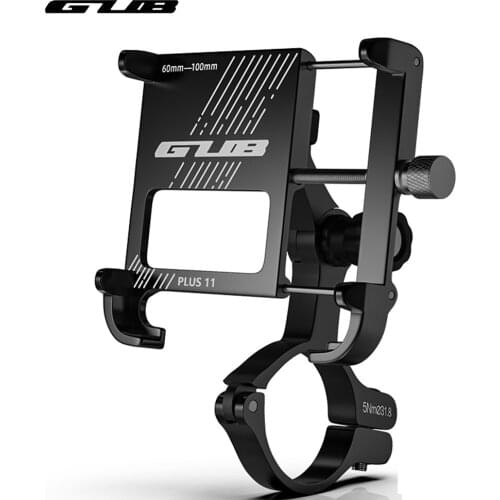 GUB Plus 11 Aluminum Phone Holder Bicycle Universal Phone Stand MTB Road Bike Adjustable Angle Handlebar Clip Support For 4-7.5"