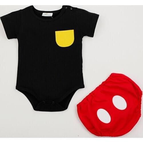 Infant Baby Boys Baby Girls Cartoon Clothes Set Summer Short New Baby Set Short Sleeve Romper+Short Pants Children Set Clothing