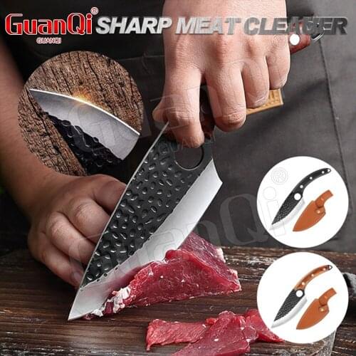 Handmade Forged Boning Knife Butcher Knife Serbian Chef Knives Kitchen Knife Camp Fish Knife Meat Cleaver Hunting Knife Outdoor