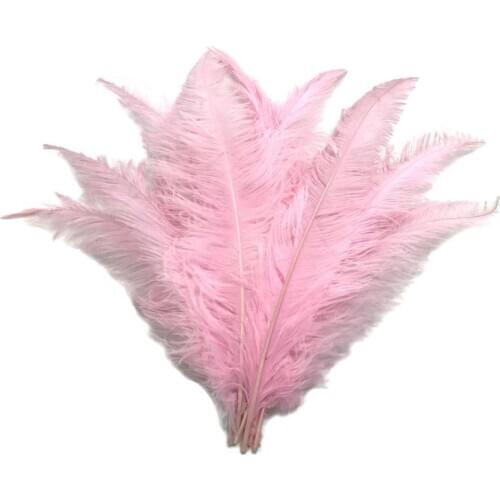 Beautiful 100pc/lot fluffy Pink Ostrich Feathers Costume/Shaw/Wedding Dancer party decoration plumes and DIY feathers for crafts