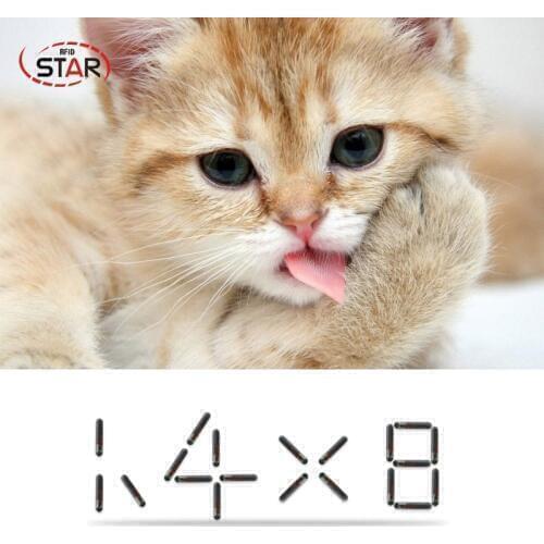 20pcs Iso11784/5FDX-B Animal Microchip 134.2khz 1.4*8mm Pet RFID Microchip Tracking microchip Small Size Animal Chip For Cat Dog