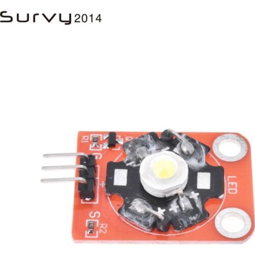 3W High-Power KEYES LED Module with PCB Chassis for Arduino STM32 AVR High Quality
