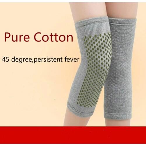 Elbow & Knee Pads Pure cotton self-heating knee sheath to keep warm male and female leg knee joint to prevent cold heating