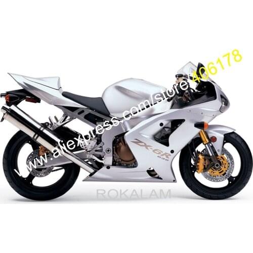 Motorcycle Fairing For Kawasaki Ninja ZX6R 03 04 ZX 6R 2003 2004 ZX-6R 636 Bodyworks ABS Body Kit (Injection Molding)