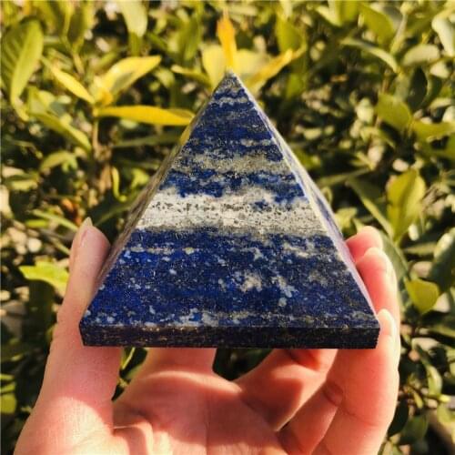 Lapis Lazuli Pyramid Quartz Crystals Natural Stones And Minerals Feng Shui Crafts Fine Decoration