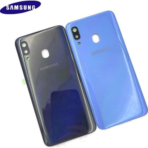 SAMSUNG Galaxy A40 2019 A405 SM-A405F A405DS Plastic Back Battery Housing Repair Cover Rear Door Replacement With Camera Lens