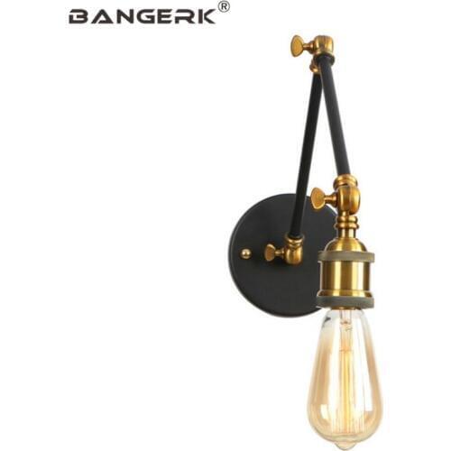 Industrial Vintage Adjust Bedroom LED Wall Lamp Loft Long Arm Edison Sconce Wall Lights Iron Home Decor Lighting Fixtures