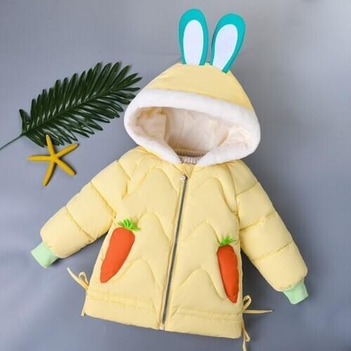 Bubble coat baby clothes toddler girl winter clothes kids jackets for girls kids winter clothes cartoon bunny baby cute coat