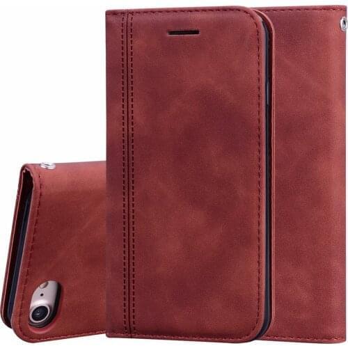 SE 2020 Fashion PU Leather Flip Case For iPhone SE 2020 8 7 Mobile Phone Protection Bag Magnetic Suction Cover