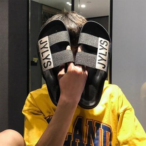 Summer Men Slides Slide Slippers Home Indoor Shoes House Beach Outside Slipers Slipper Sleepers Soft Hot Sale Big Size 41-45