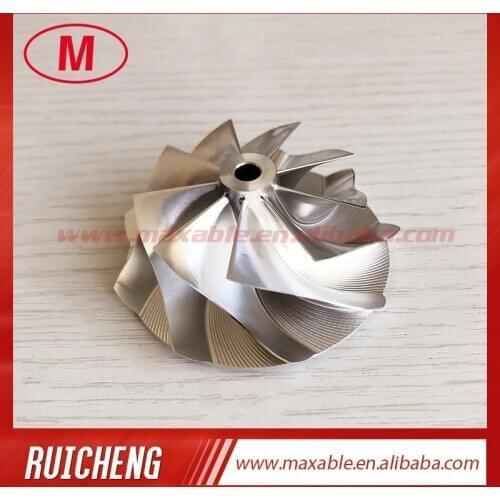 TD04HL 19T 46.02/58.00mm 9+0 blades 49189-X high performance Turbocharger milling/aluminum 2618/billet compressor wheel