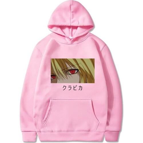 Japanese Anime Cartoon Hunter X Hunter Kurapika Eyes Hoodies Sweatshirts Men Women Pullover Tracksuits Fashion Casual Tops