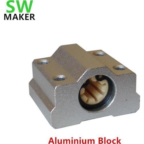 1pcs Polymer SC8UU & Bracket 8mm Linear Rail Double Igus Drylin RJ4JP-01-08 for Anet/Tronxy Prusa i3 3D printer CNC machine