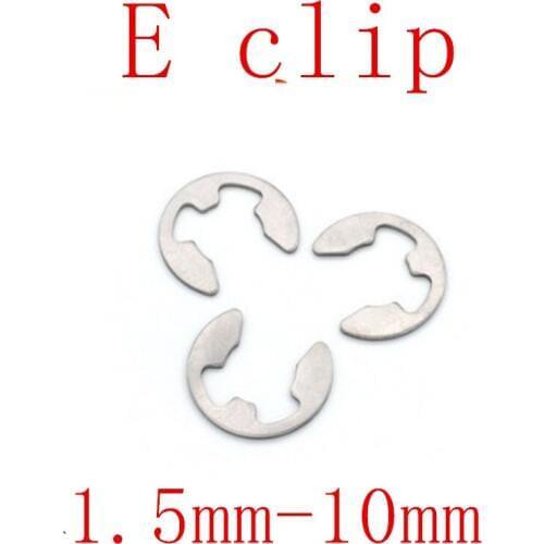 50-100Pcs DIN6799 304 Stainless Steel M1.5/M2/M2.5/M3/M4/M5/M6/M7/M8/M10 Jump Ring Circlip Sack Retainer E Clip Split Washers