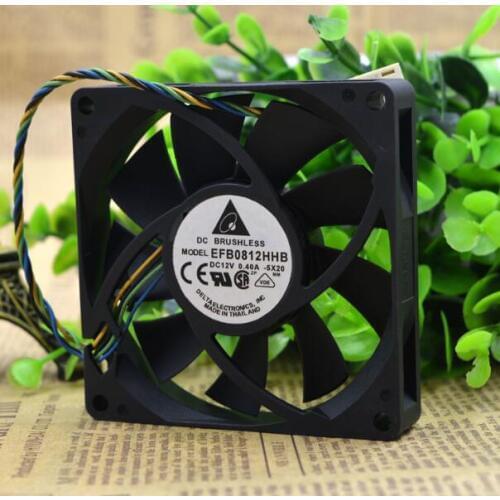 8015 EFB0812HHB 12V 0.4A four-wire PWM intelligent temperature control fan 8 cm