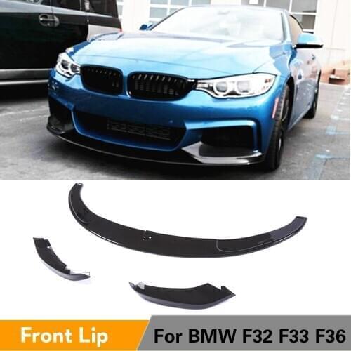 ABS Car Front Bumper Lip Splitters for BMW 4 Series F32 F33 F36 M Sport Coupe Convertible Front Bumper Flaps 2014 - 2019